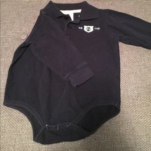 5/$20 sale! Izod-Long-sleeve polo onesie/bodysuit